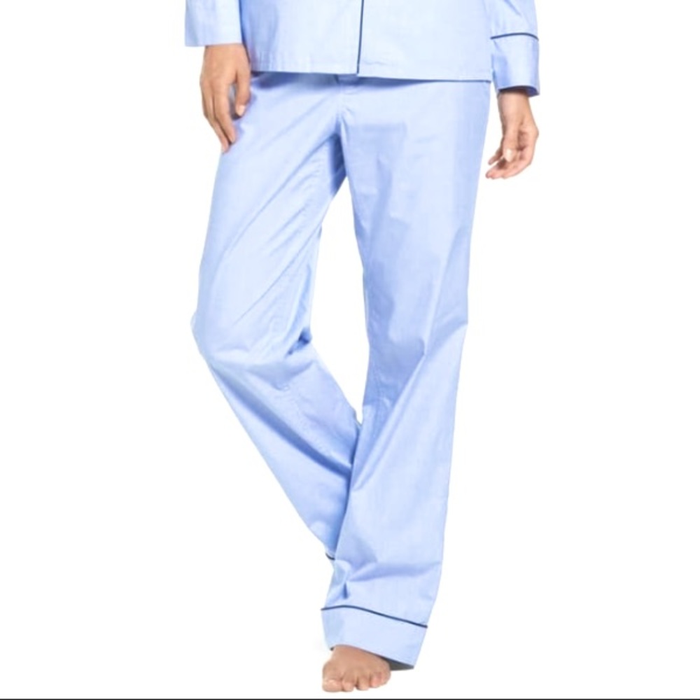 J. Crew Classic Pajama Bottoms in Baby Blue